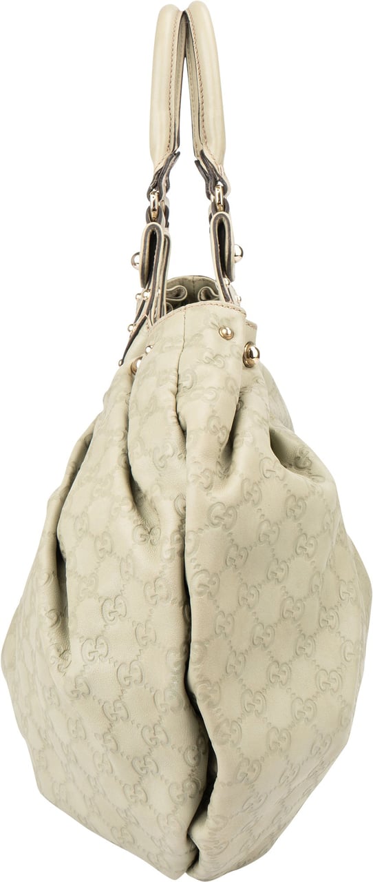 Gucci Gucci Leather GG Monogram Pelham Handbag Groen