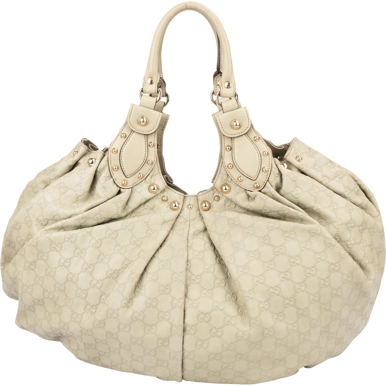 Gucci Gucci Leather GG Monogram Pelham Handbag Groen