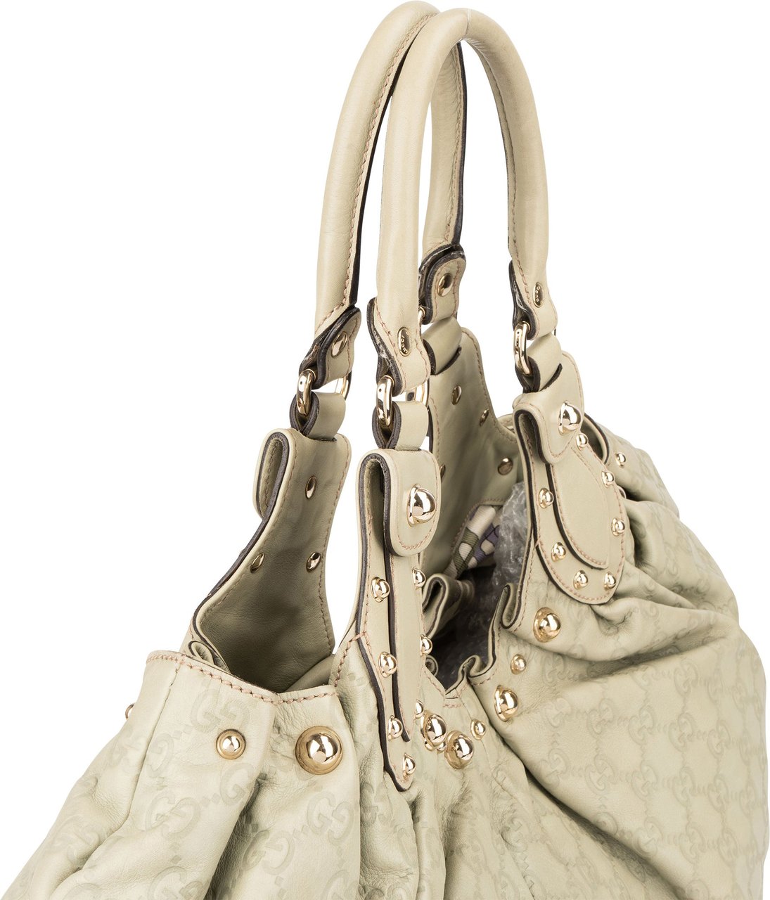 Gucci Gucci Leather GG Monogram Pelham Handbag Groen