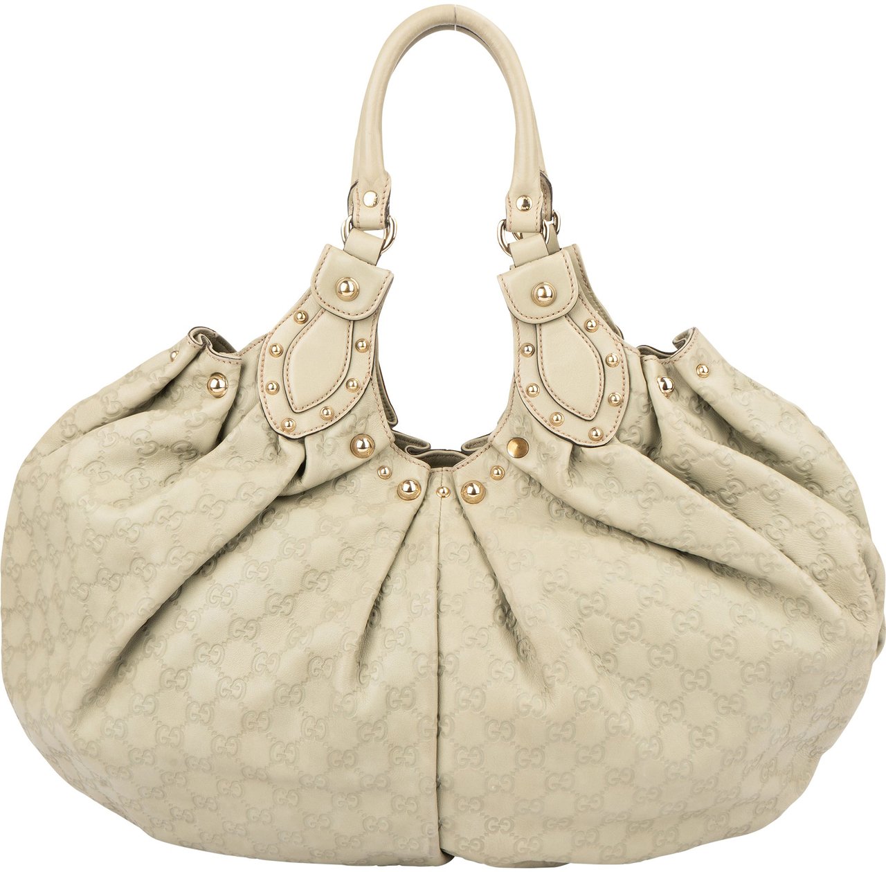 Gucci Gucci Leather GG Monogram Pelham Handbag Groen