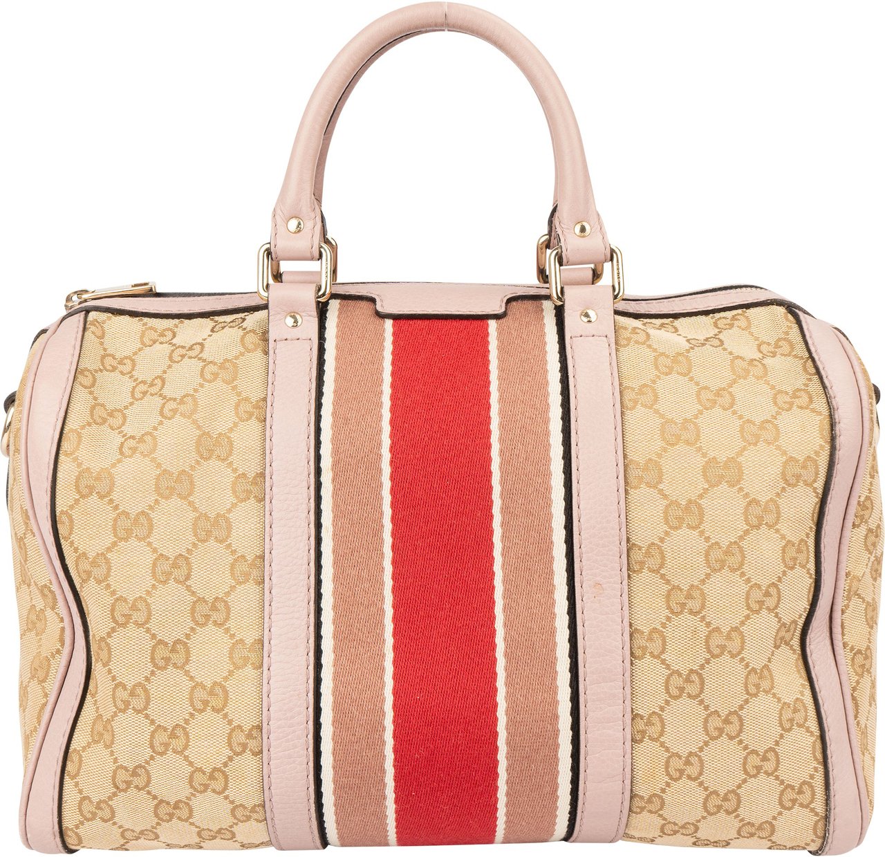 Gucci Gucci GG Monogram Boston Handbag Bruin