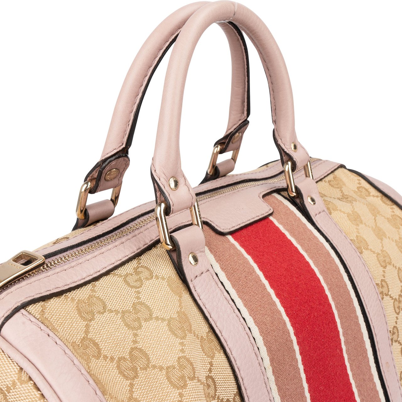 Gucci Gucci GG Monogram Boston Handbag Bruin