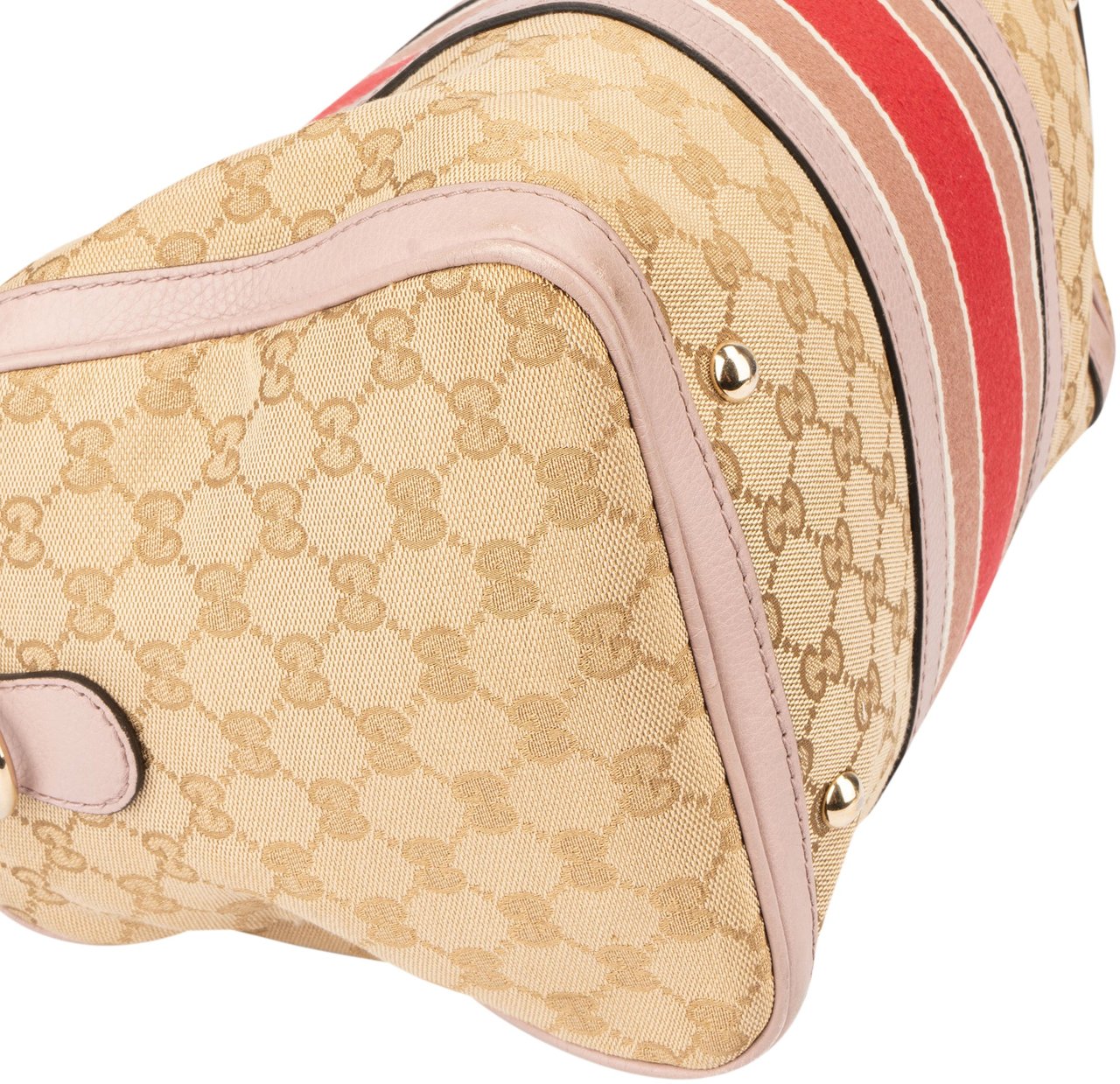 Gucci Gucci GG Monogram Boston Handbag Bruin