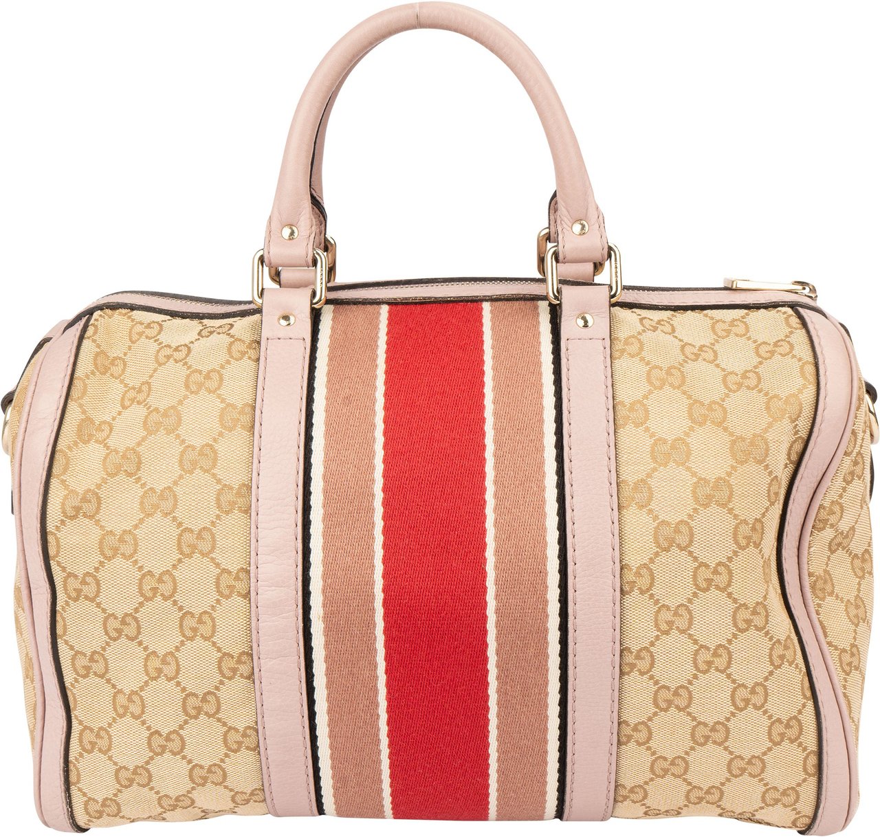 Gucci Gucci GG Monogram Boston Handbag Bruin