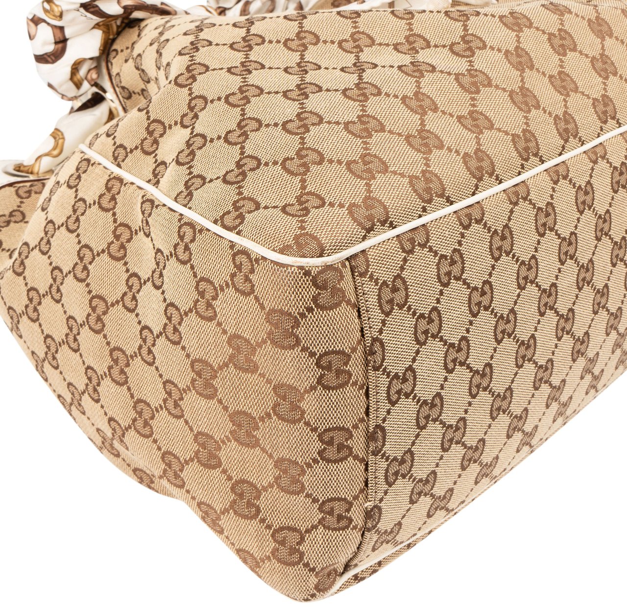 Gucci Gucci GG Monogram Positano Handbag Bruin