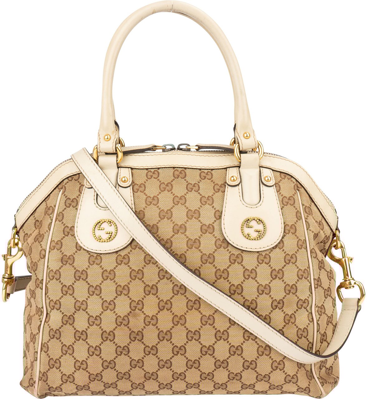 Gucci Gucci GG Monogram Handbag Bruin