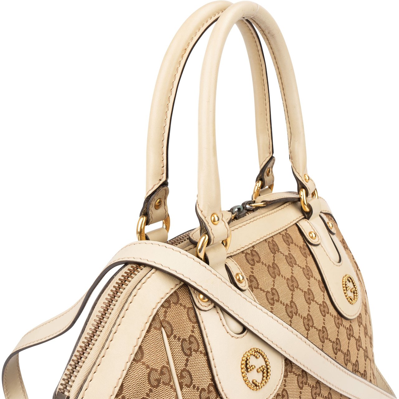 Gucci Gucci GG Monogram Handbag Bruin