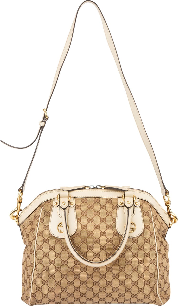 Gucci Gucci GG Monogram Handbag Bruin