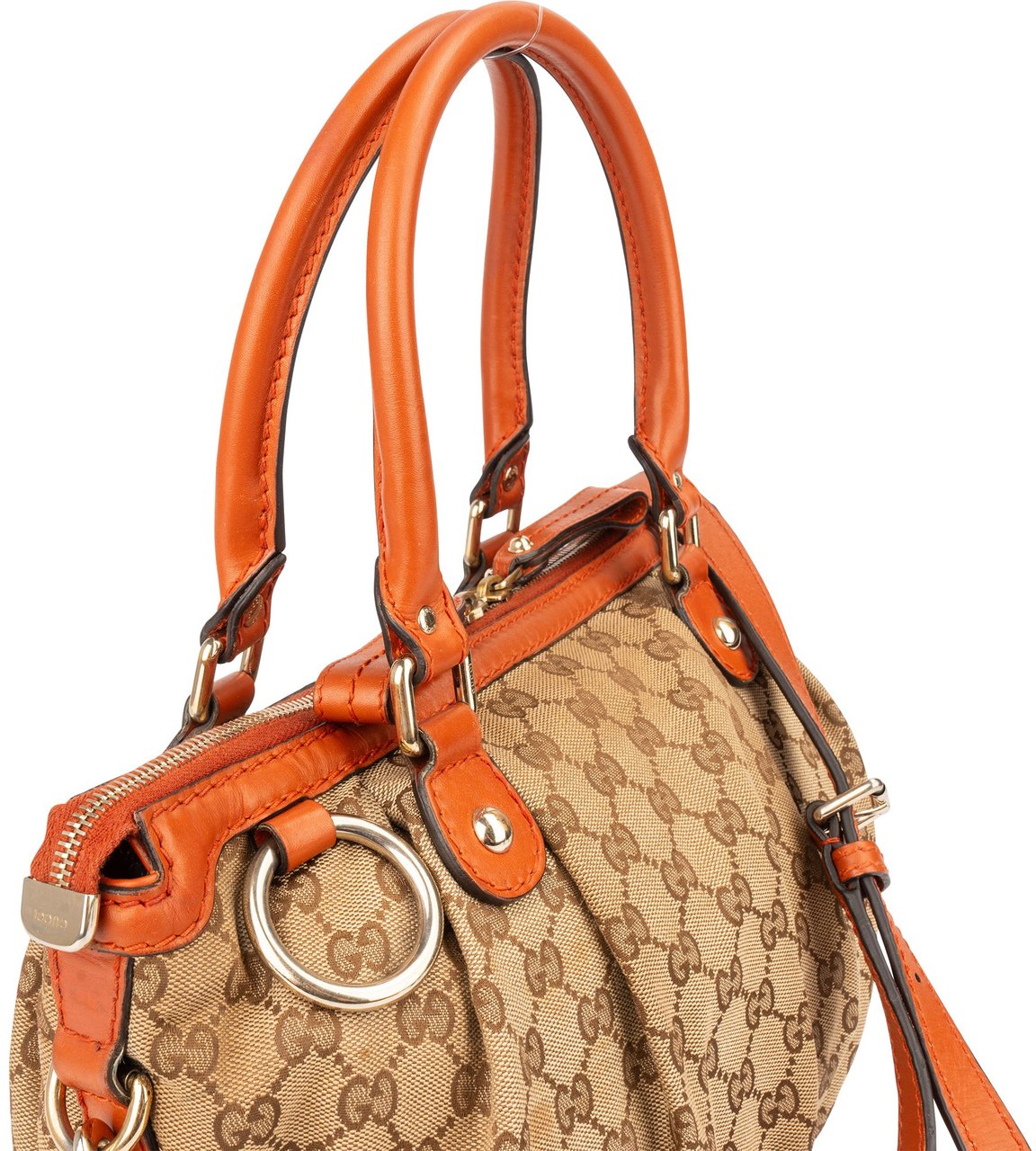 Gucci Gucci GG Monogram Sukey Handbag Bruin