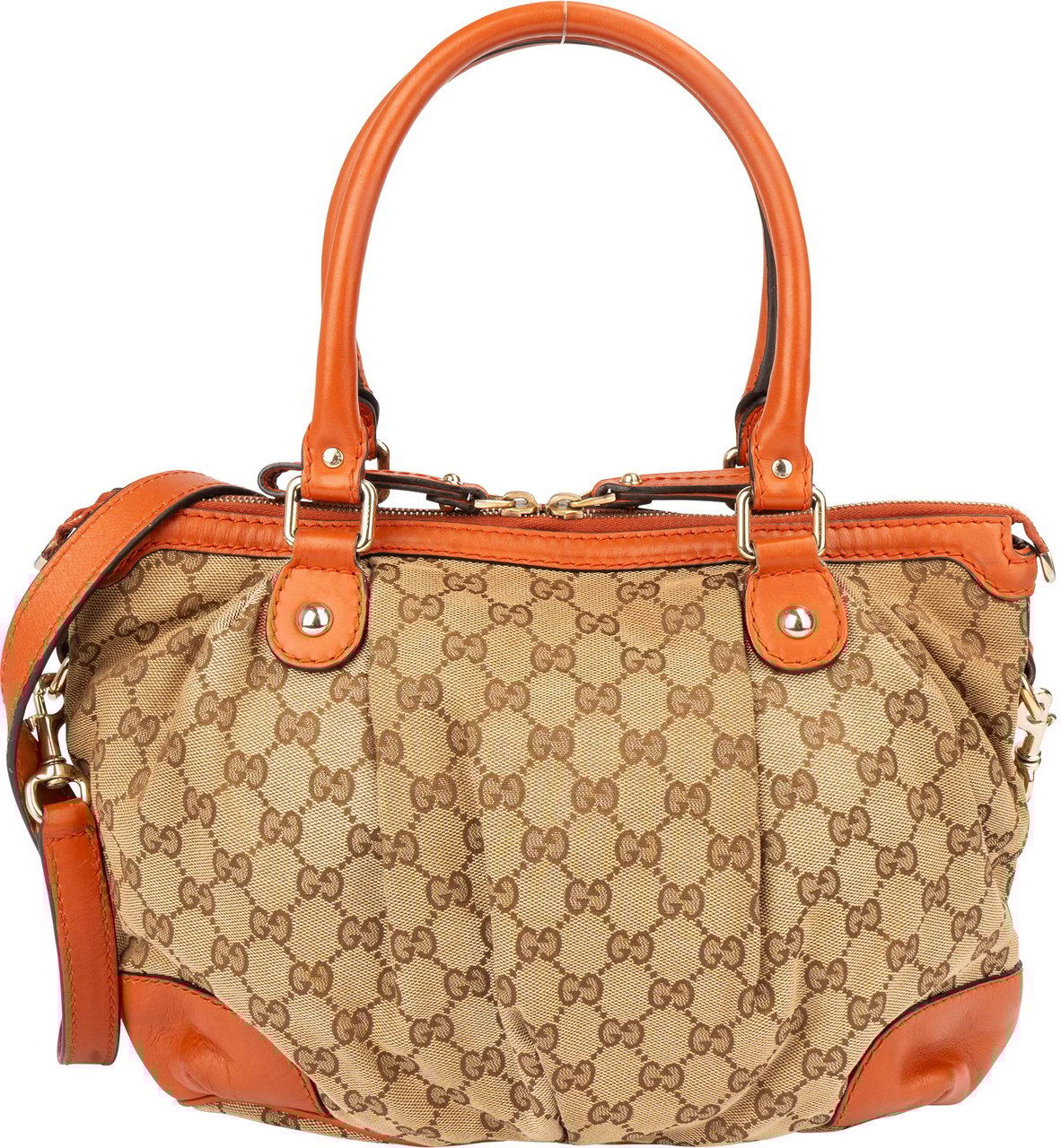 Gucci Gucci GG Monogram Sukey Handbag Bruin
