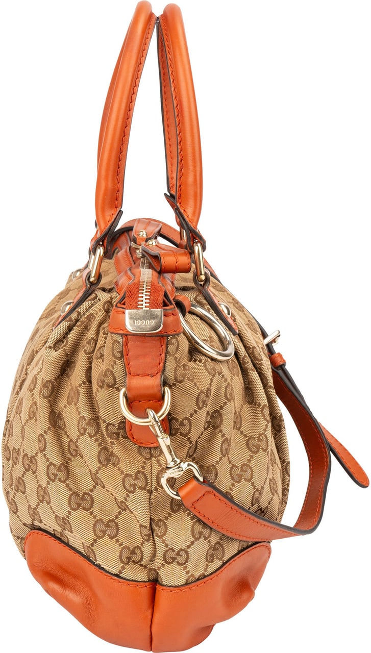 Gucci Gucci GG Monogram Sukey Handbag Bruin