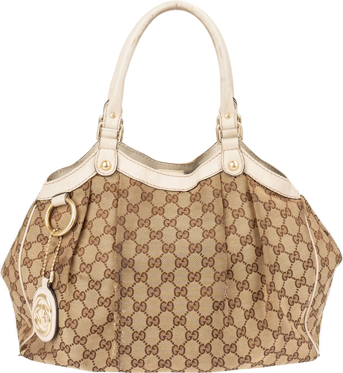Gucci Gucci GG Monogram Sukey Handbag Bruin