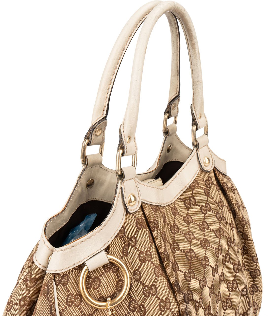 Gucci Gucci GG Monogram Sukey Handbag Bruin