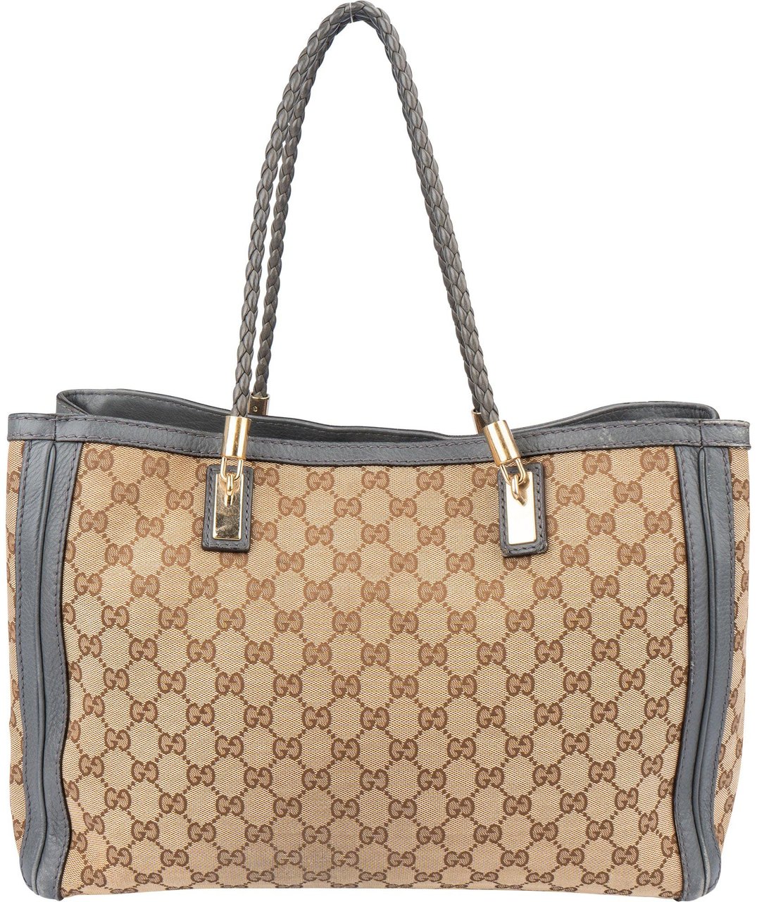 Gucci Gucci GG Monogram Bamboo Handbag Bruin