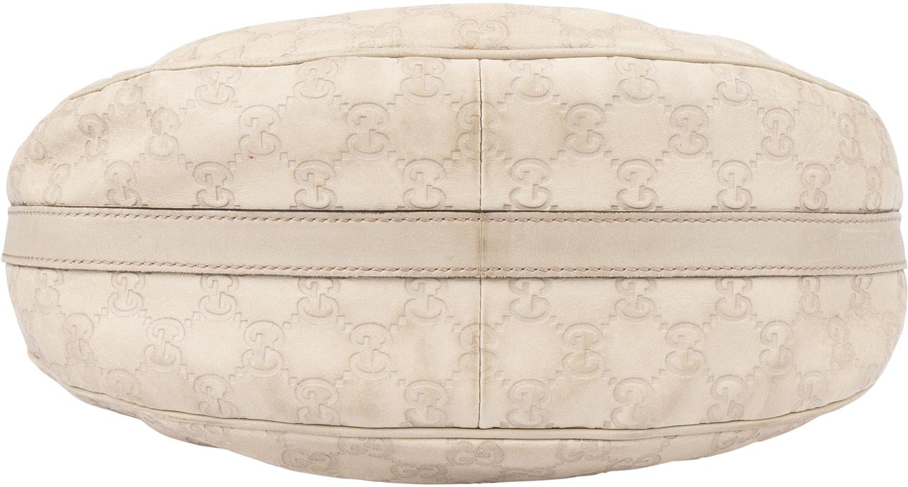 Gucci Gucci Leather GG Monogram Hobo Bag Wit