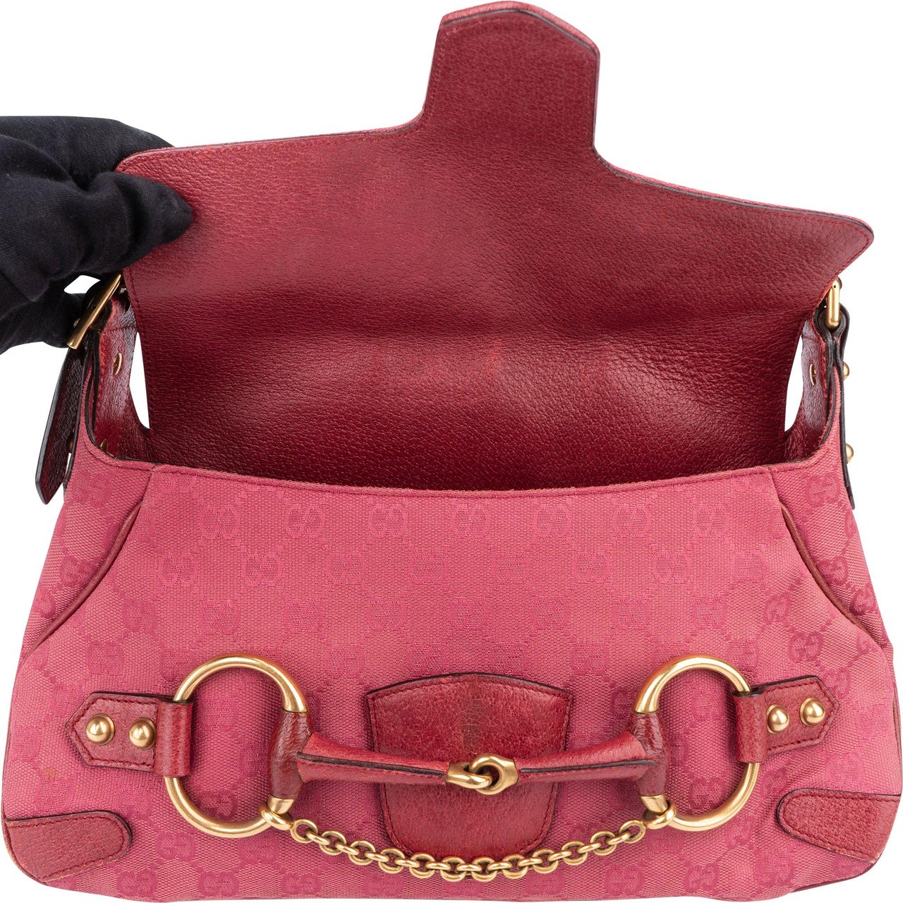 Gucci Gucci GG Monogram Horsebit By Tom Ford Handbag Roze
