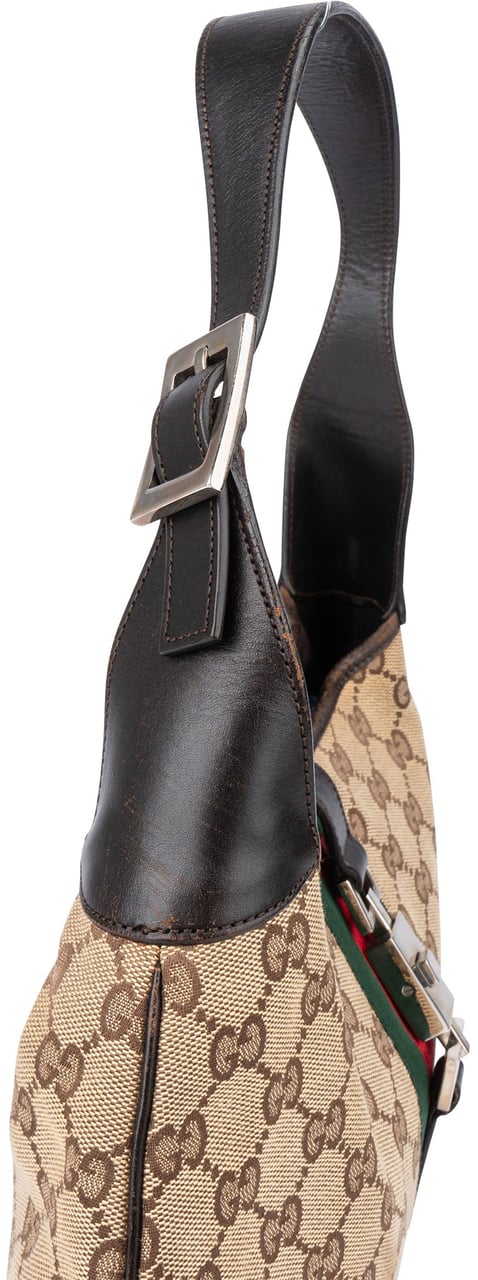 Gucci Gucci GG Monogram Jackie Handbag Bruin