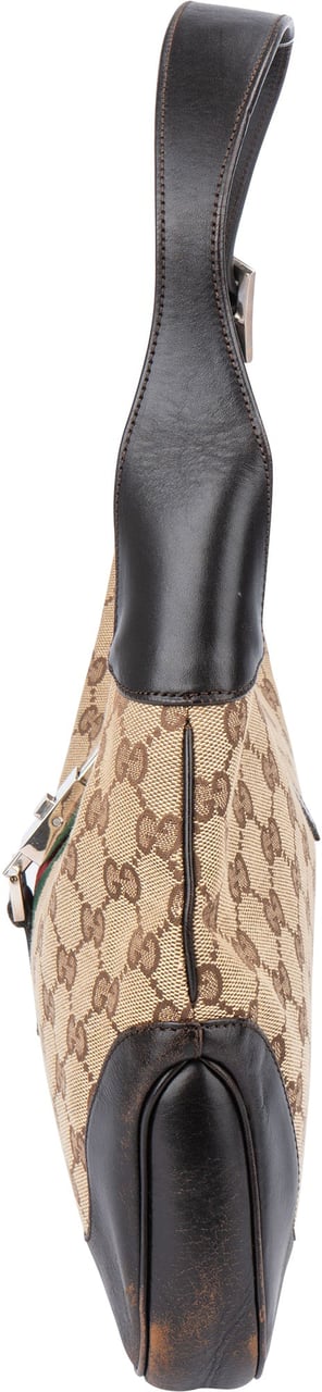 Gucci Gucci GG Monogram Jackie Handbag Bruin