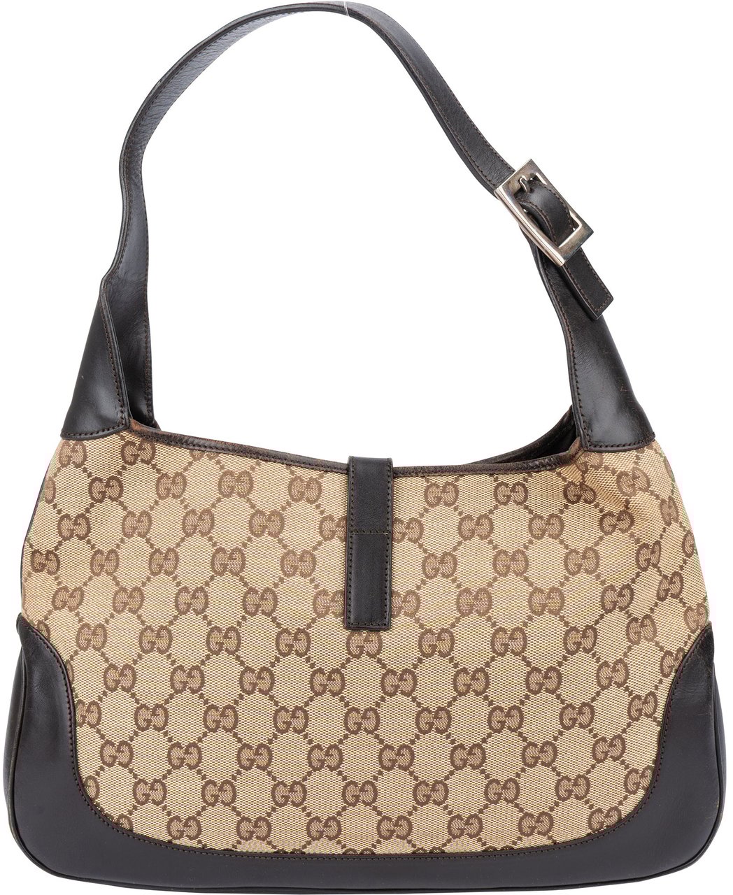 Gucci Gucci GG Monogram Jackie Handbag Bruin