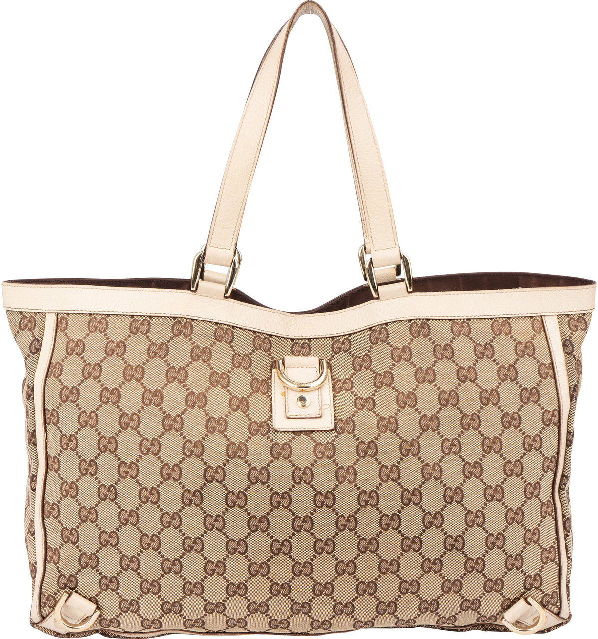 Gucci Gucci GG Monogram Abbey Handbag Bruin