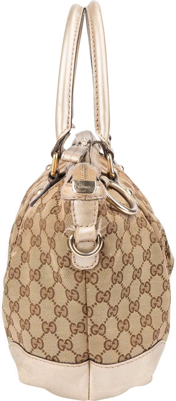Gucci Gucci GG Monogram Sukey Handbag Bruin
