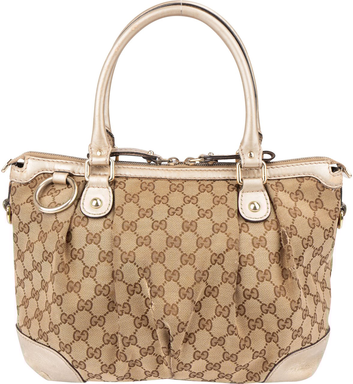 Gucci Gucci GG Monogram Sukey Handbag Bruin