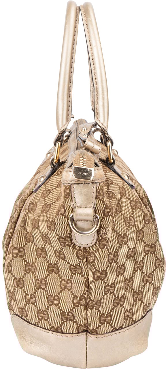 Gucci Gucci GG Monogram Sukey Handbag Bruin