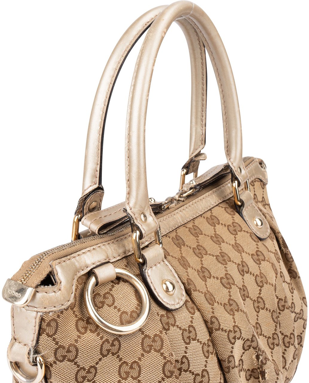 Gucci Gucci GG Monogram Sukey Handbag Bruin