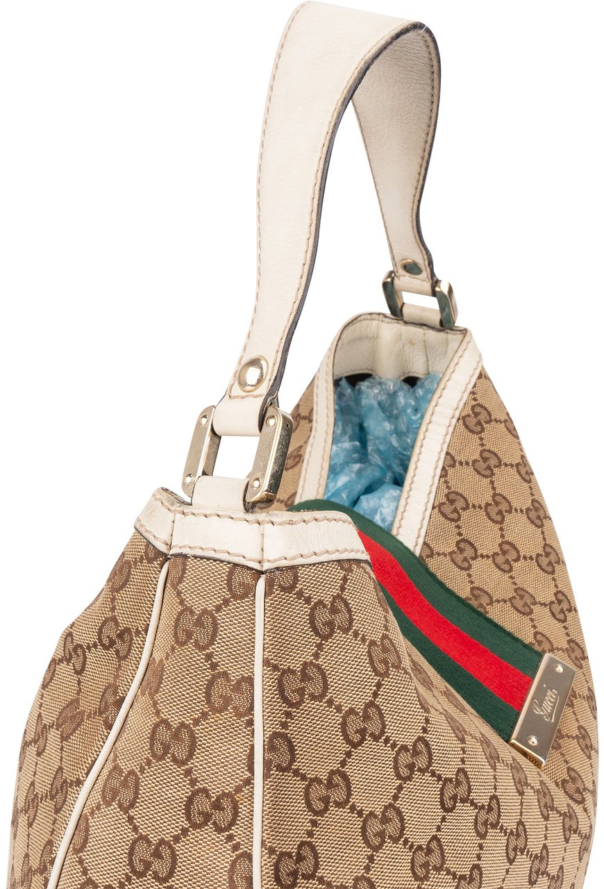 Gucci Gucci GG Monogram Sherry Line Handbag Bruin