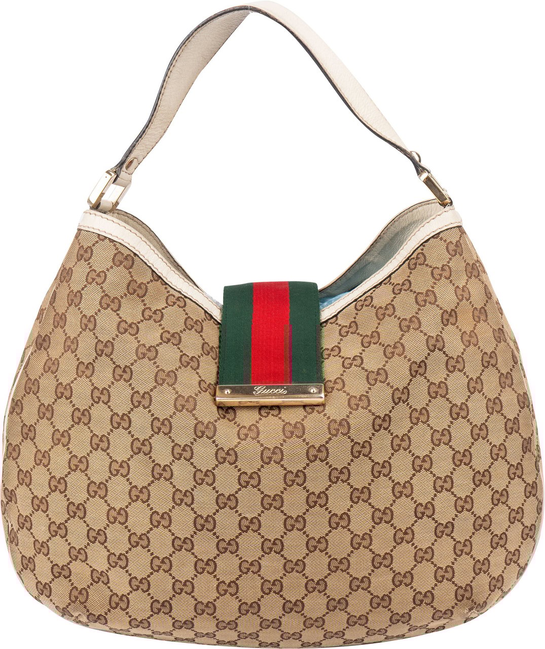 Gucci Gucci GG Monogram Sherry Line Handbag Bruin