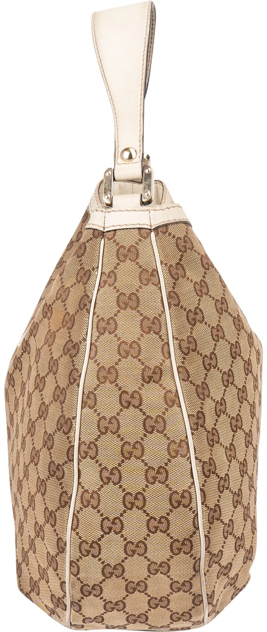 Gucci Gucci GG Monogram Sherry Line Handbag Bruin