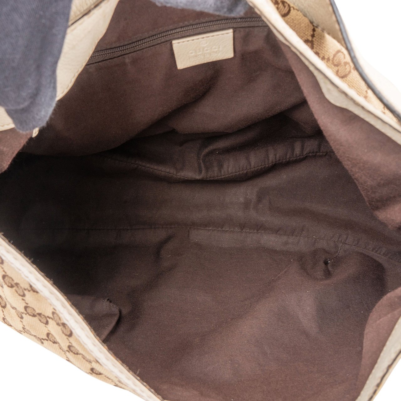 Gucci Gucci GG Monogram Sherry Line Handbag Bruin