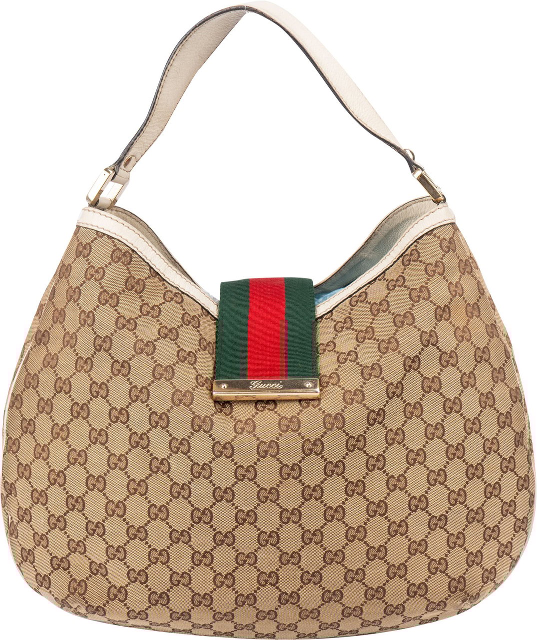 Gucci Gucci GG Monogram Sherry Line Handbag Bruin