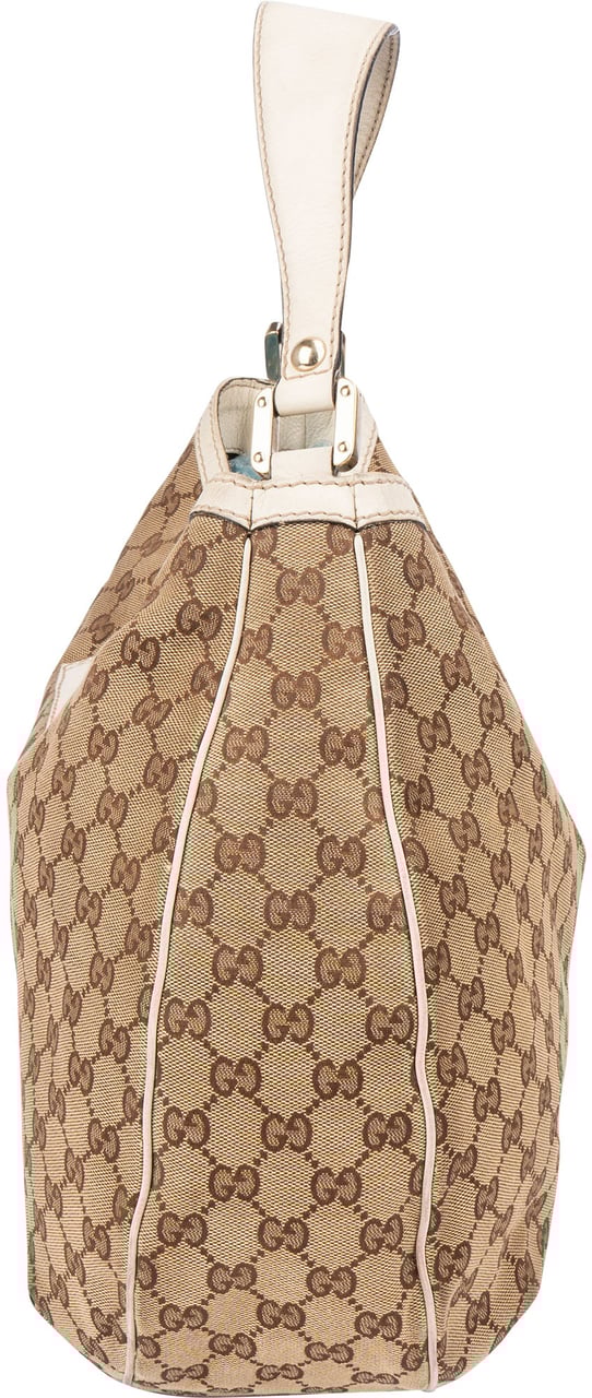 Gucci Gucci GG Monogram Sherry Line Handbag Bruin