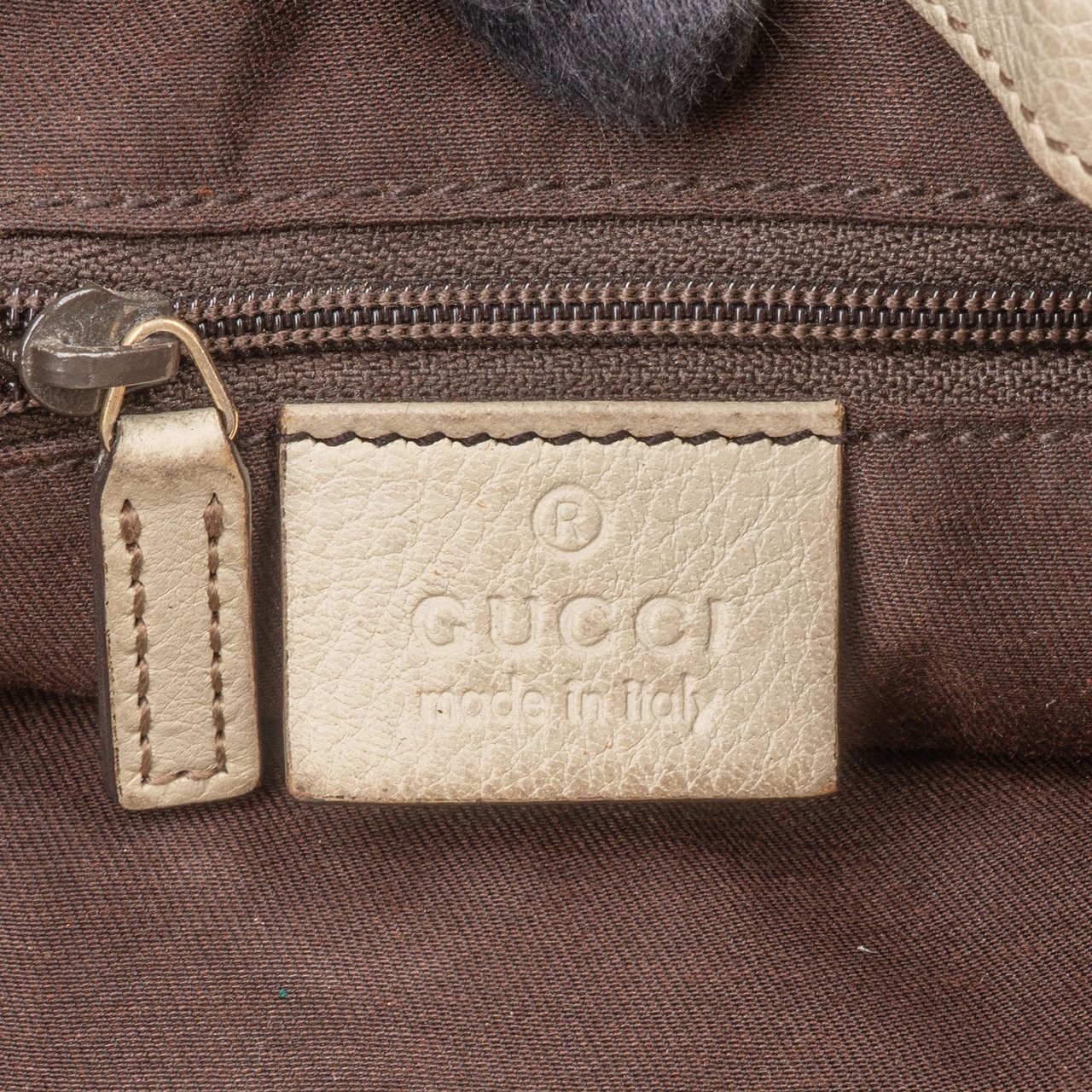 Gucci Gucci GG Monogram Sherry Line Handbag Bruin