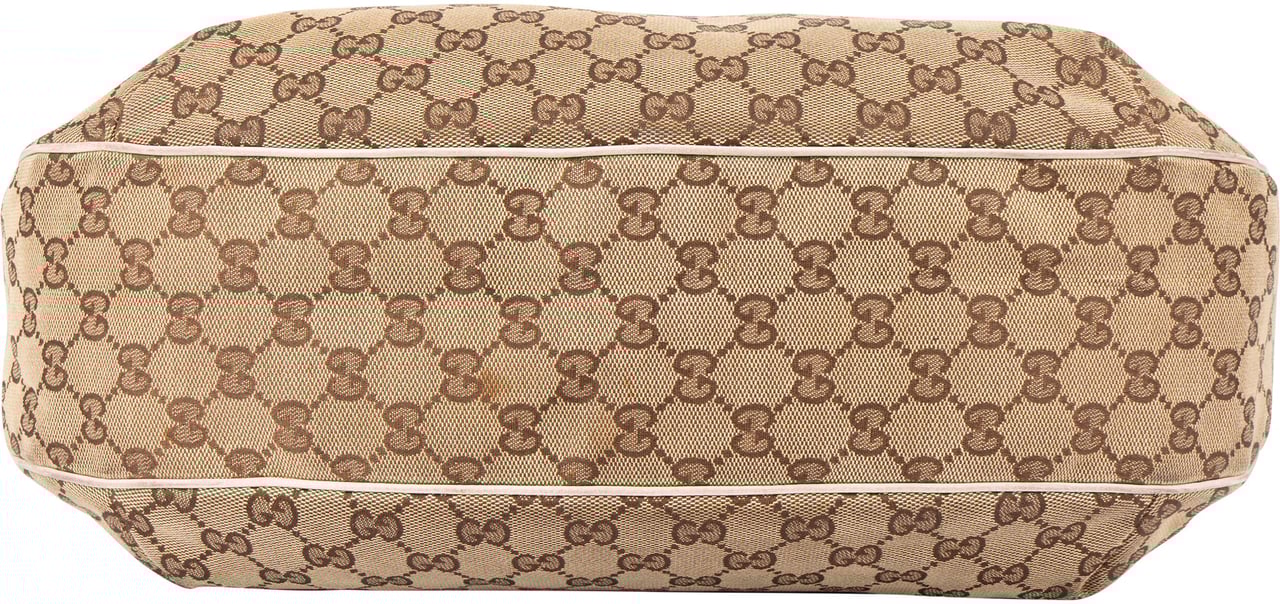 Gucci Gucci GG Monogram Sherry Line Handbag Bruin