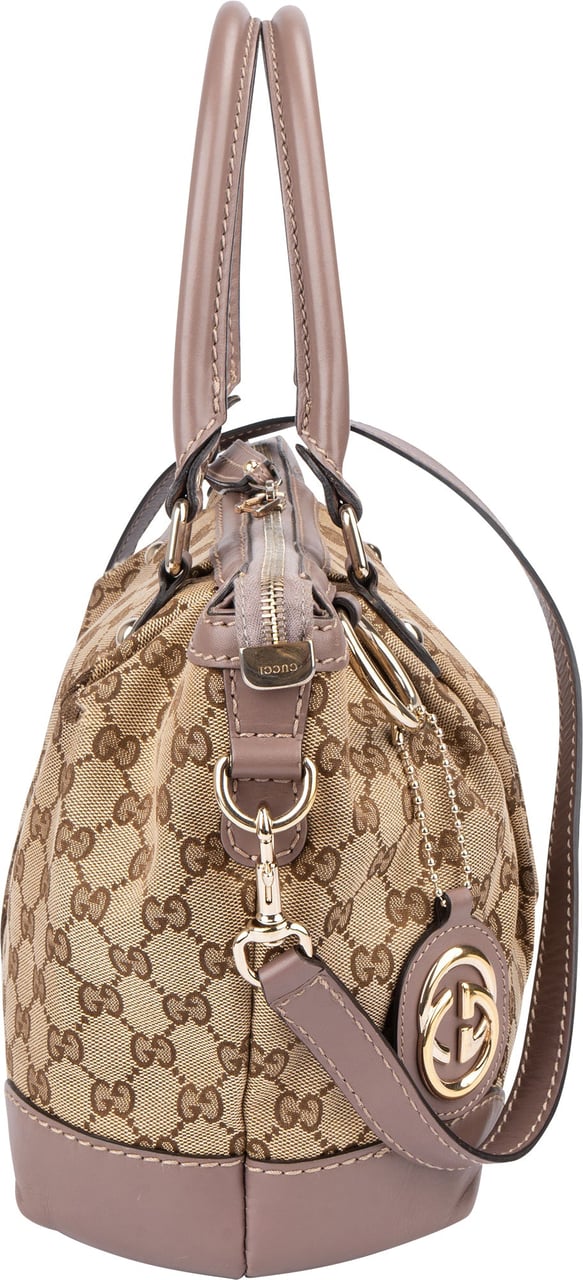 Gucci Gucci GG Monogram Sukey Handbag Bruin