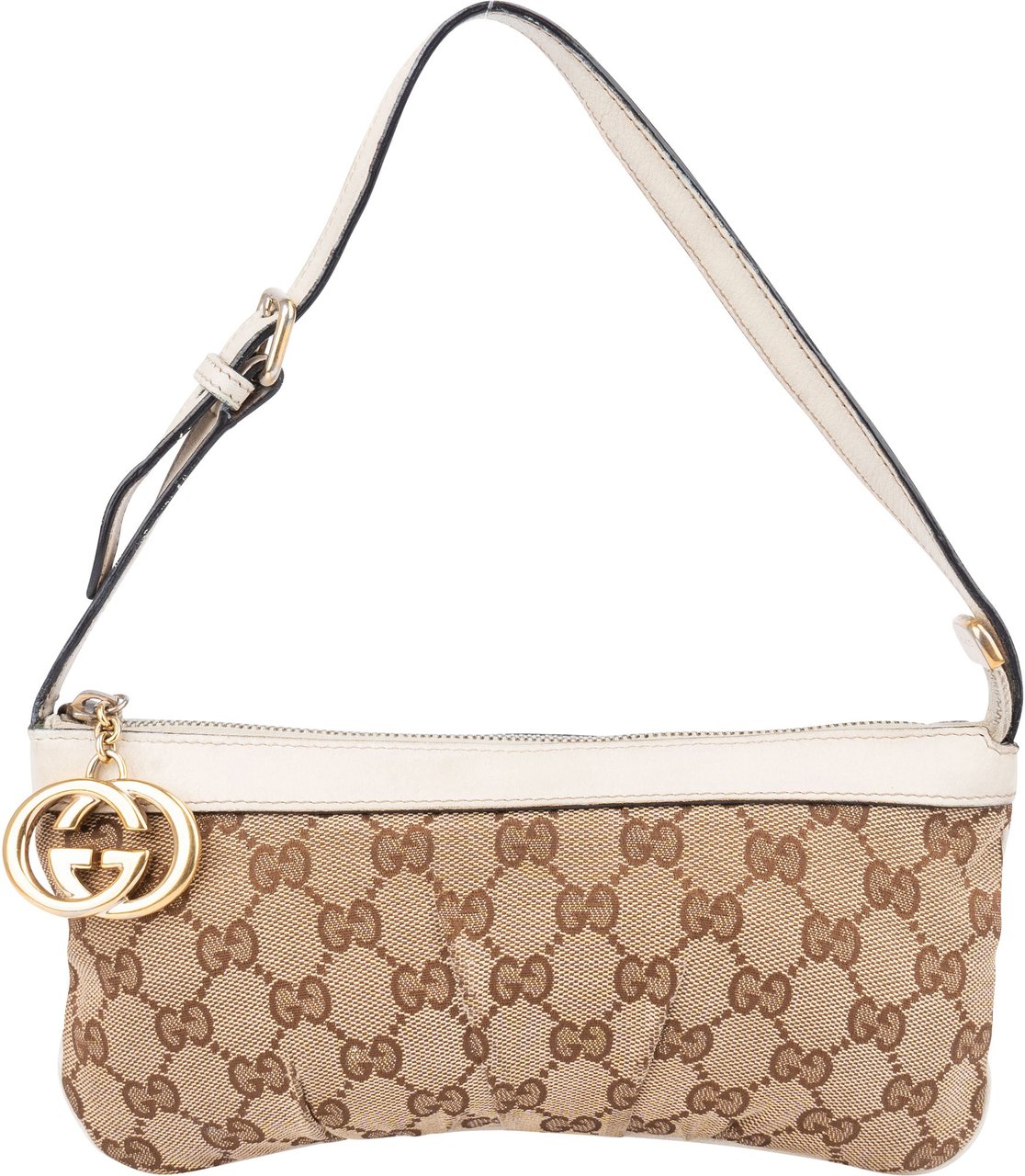 Gucci Gucci GG Monogram Mini Heart Handbag Bruin