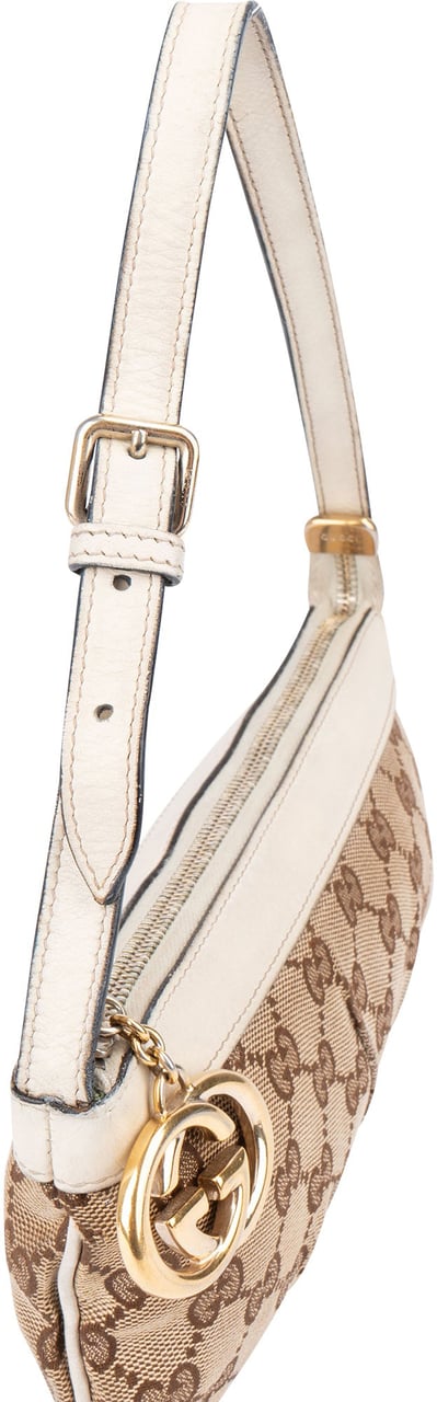 Gucci Gucci GG Monogram Mini Heart Handbag Bruin