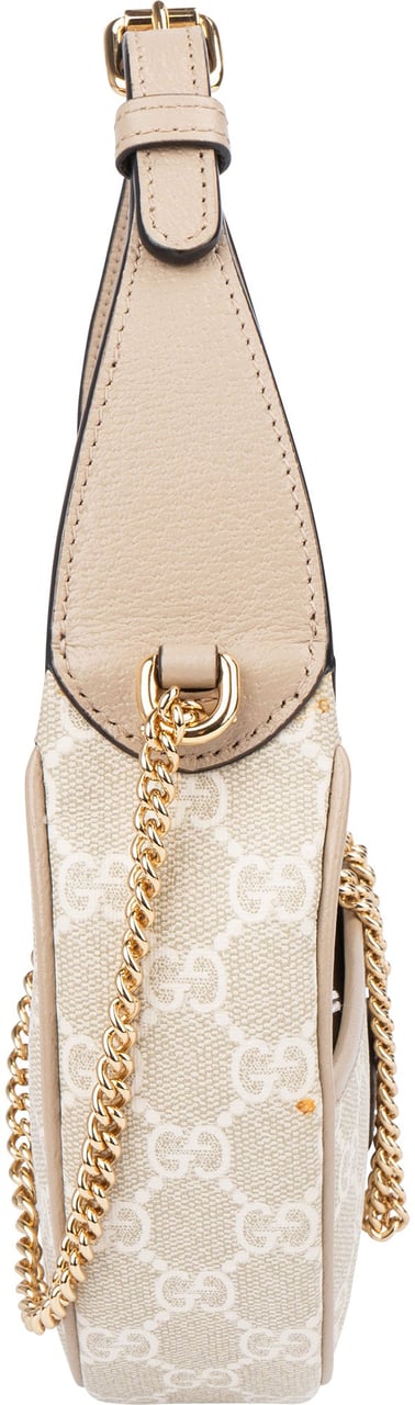 Gucci Gucci GG Supreme Monogram Halfmoon Handbag Beige