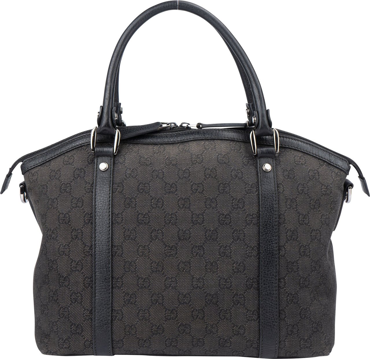 Gucci Gucci GG Monogram Charm Dome Handbag Zwart