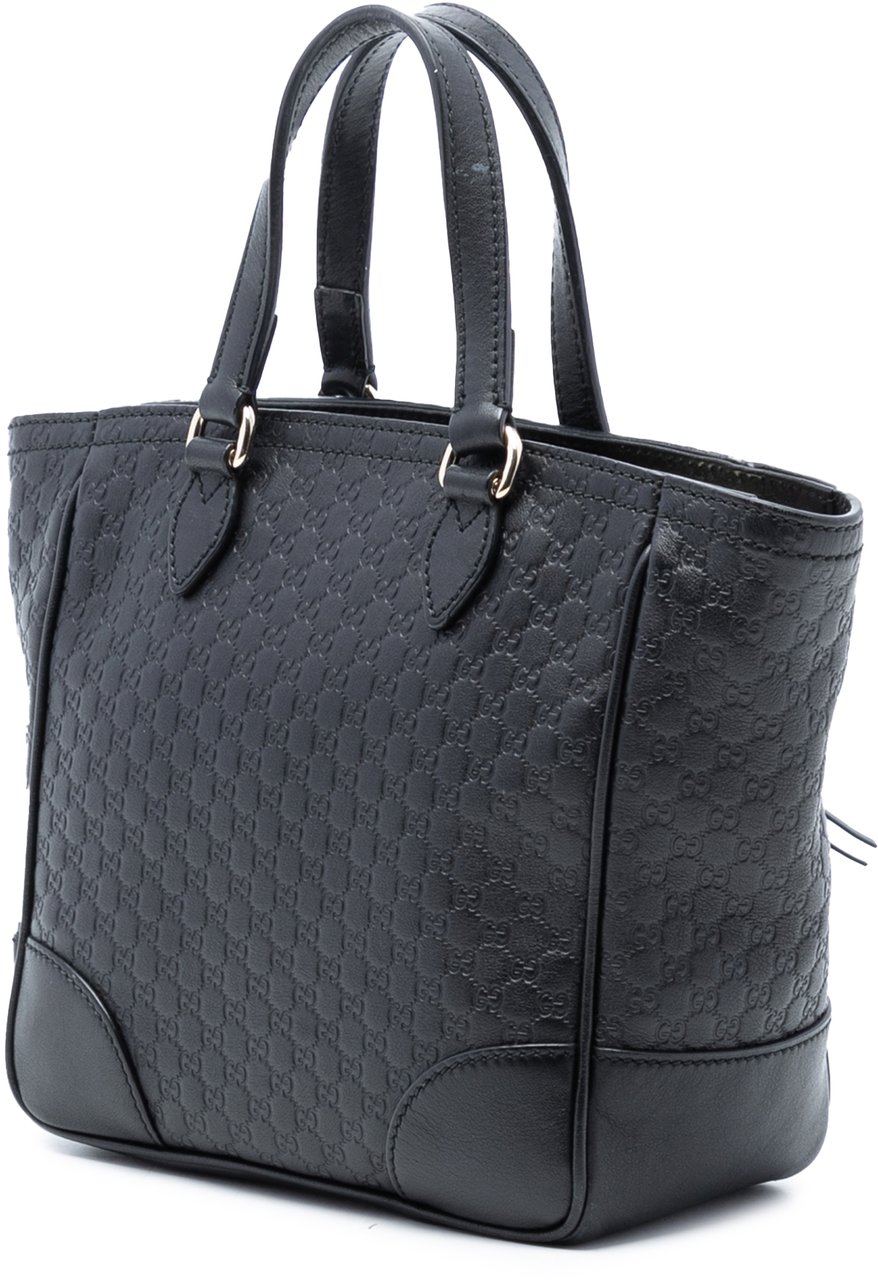 Gucci Small Microguccissima Bree Satchel Zwart