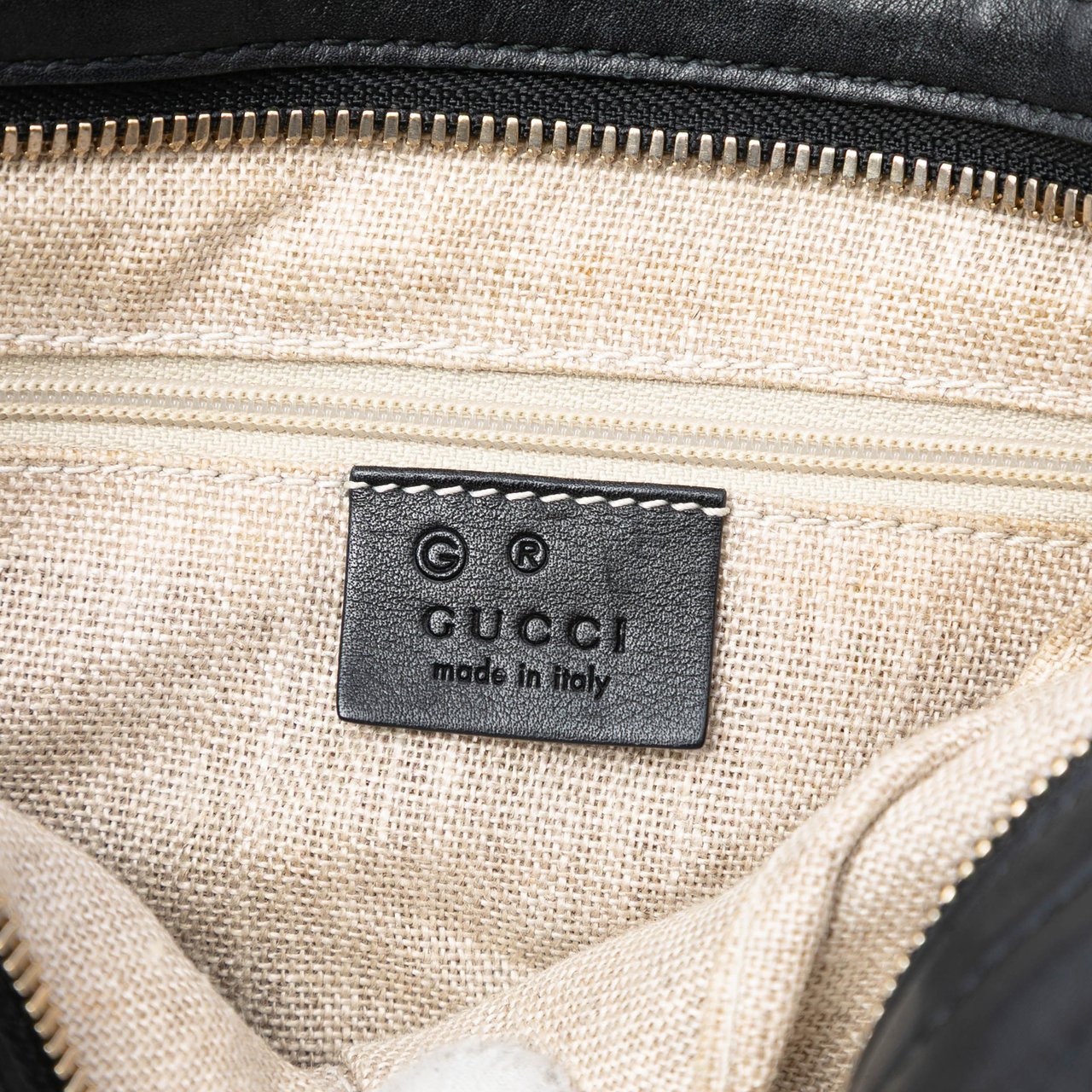 Gucci Small Microguccissima Bree Satchel Zwart