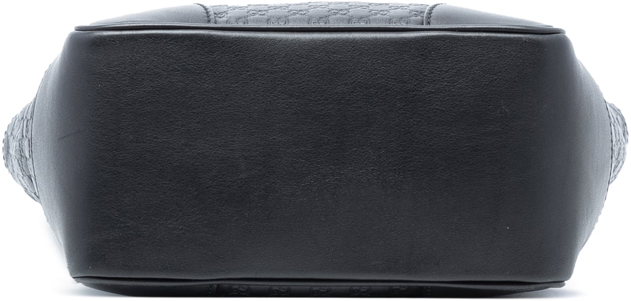 Gucci Small Microguccissima Bree Satchel Zwart