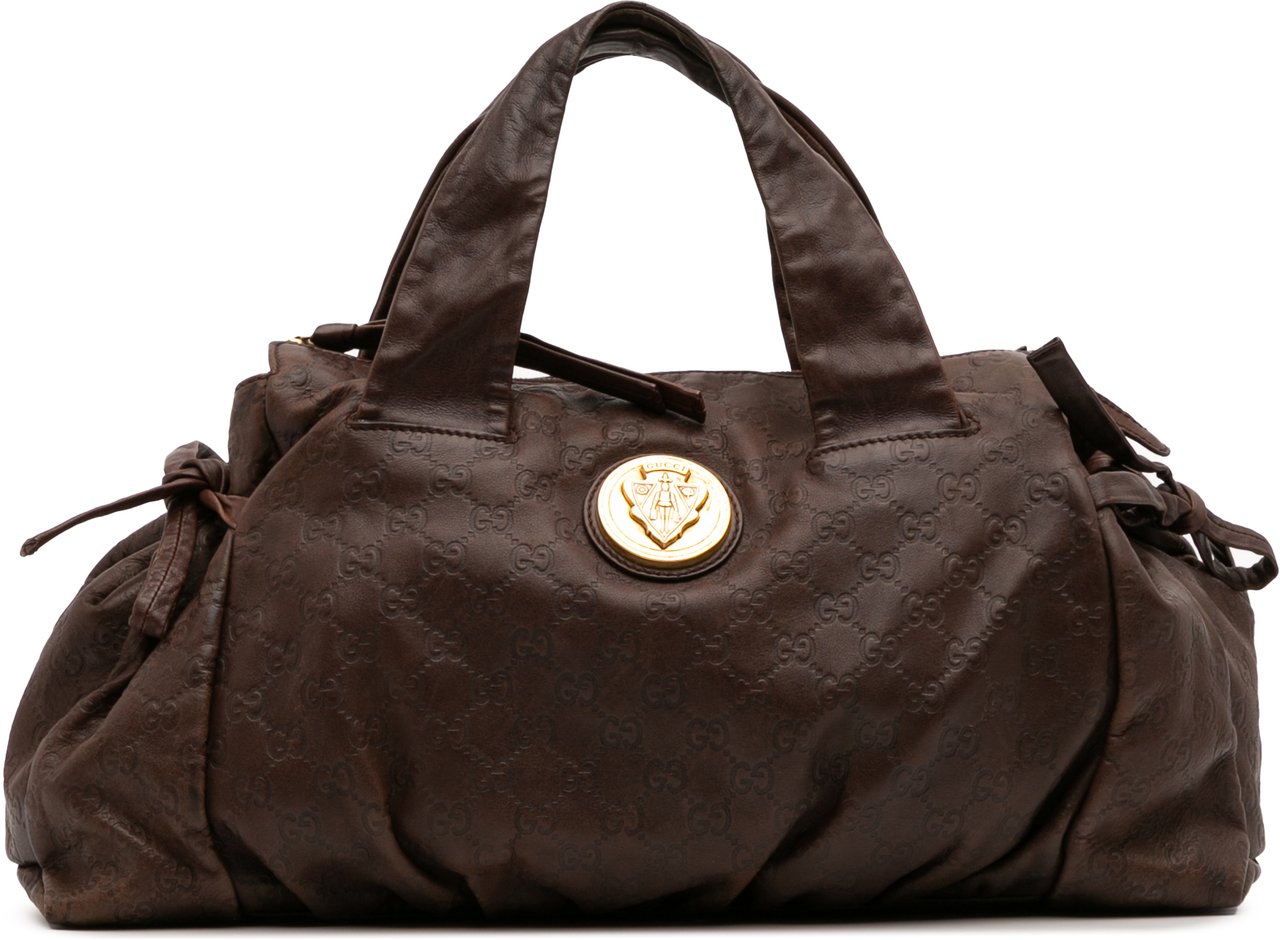 Gucci Medium Guccissima Hysteria Handbag Bruin