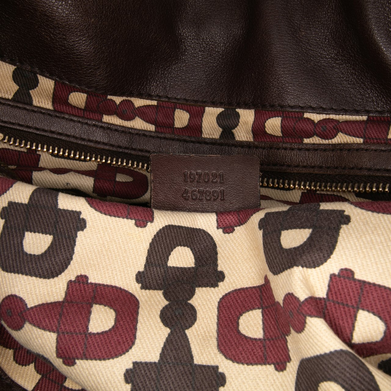 Gucci Medium Guccissima Hysteria Handbag Bruin