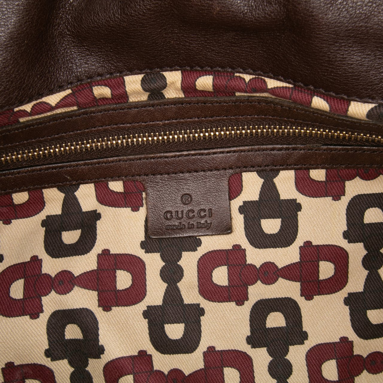 Gucci Medium Guccissima Hysteria Handbag Bruin