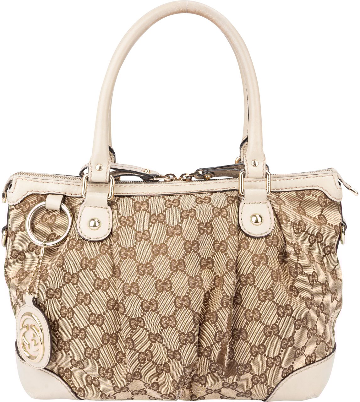 Gucci Gucci GG Monogram Sukey Handbag Bruin