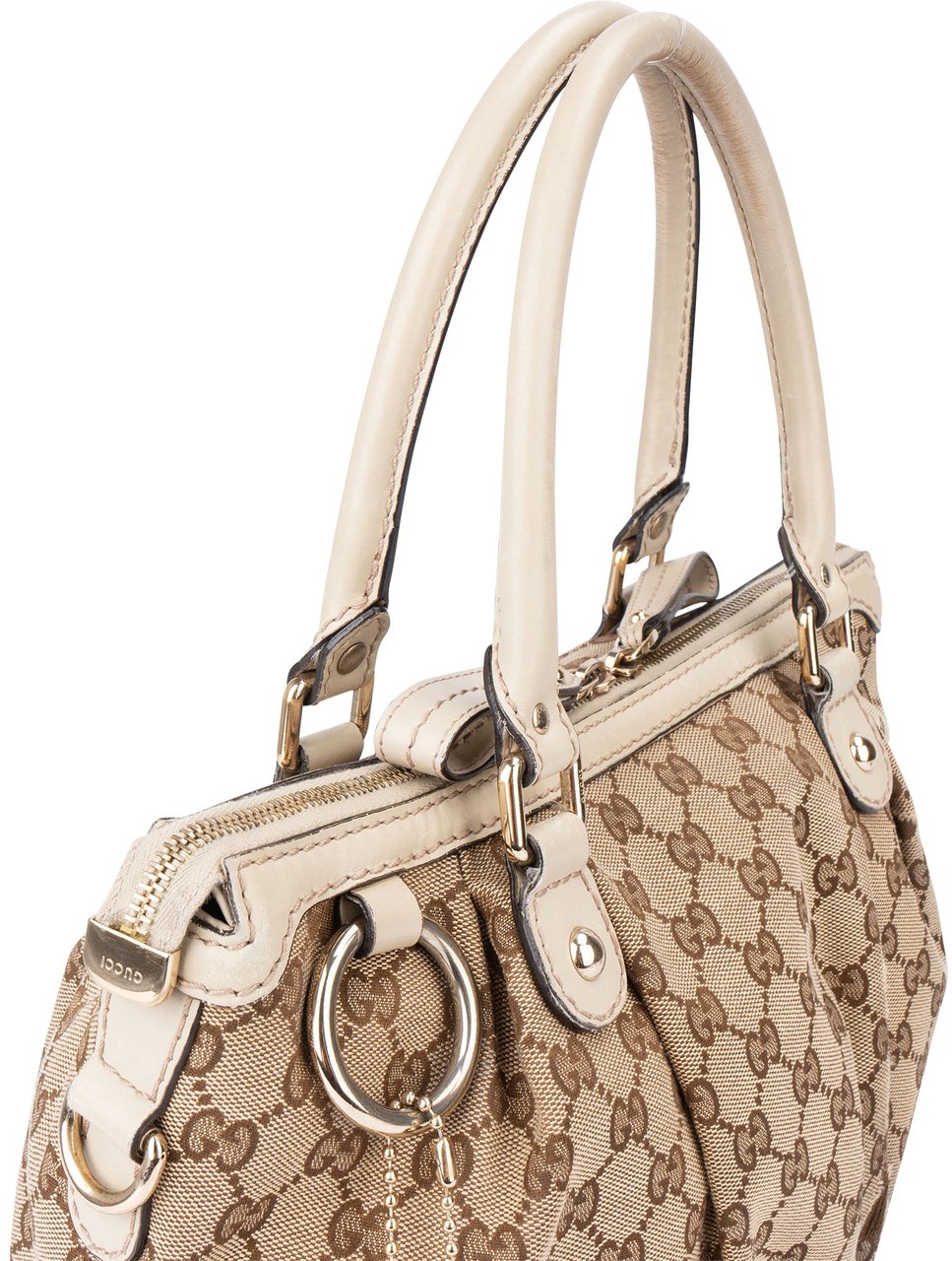 Gucci Gucci GG Monogram Sukey Handbag Bruin