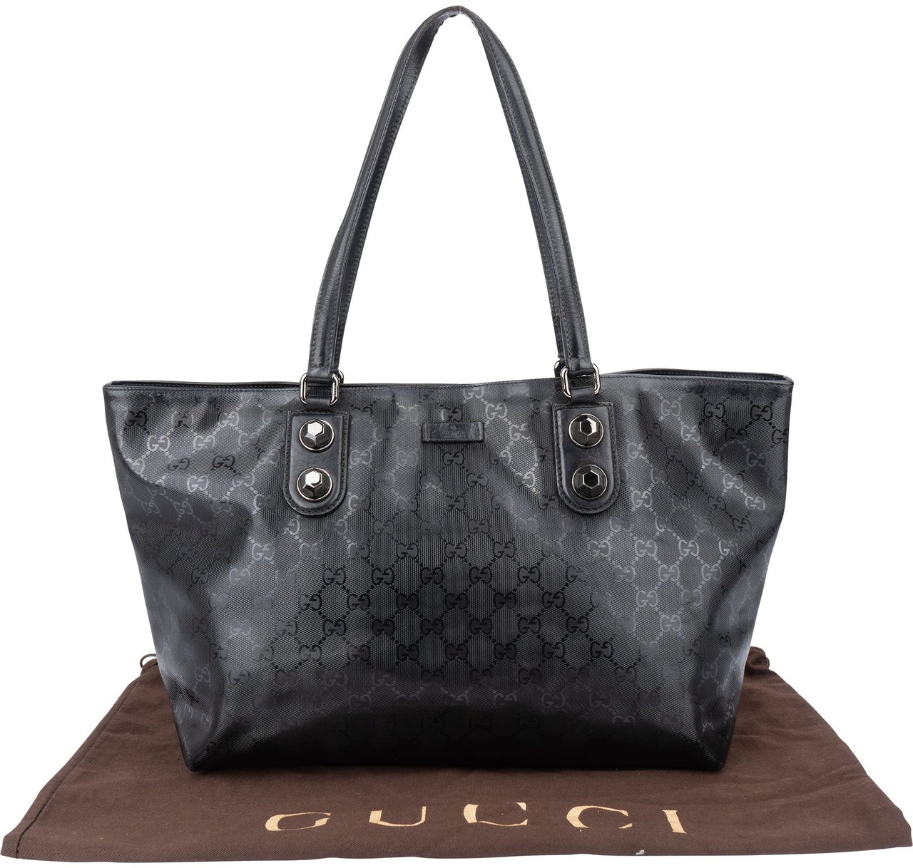 Gucci Gucci GG Monogram Imprime Handbag Zwart
